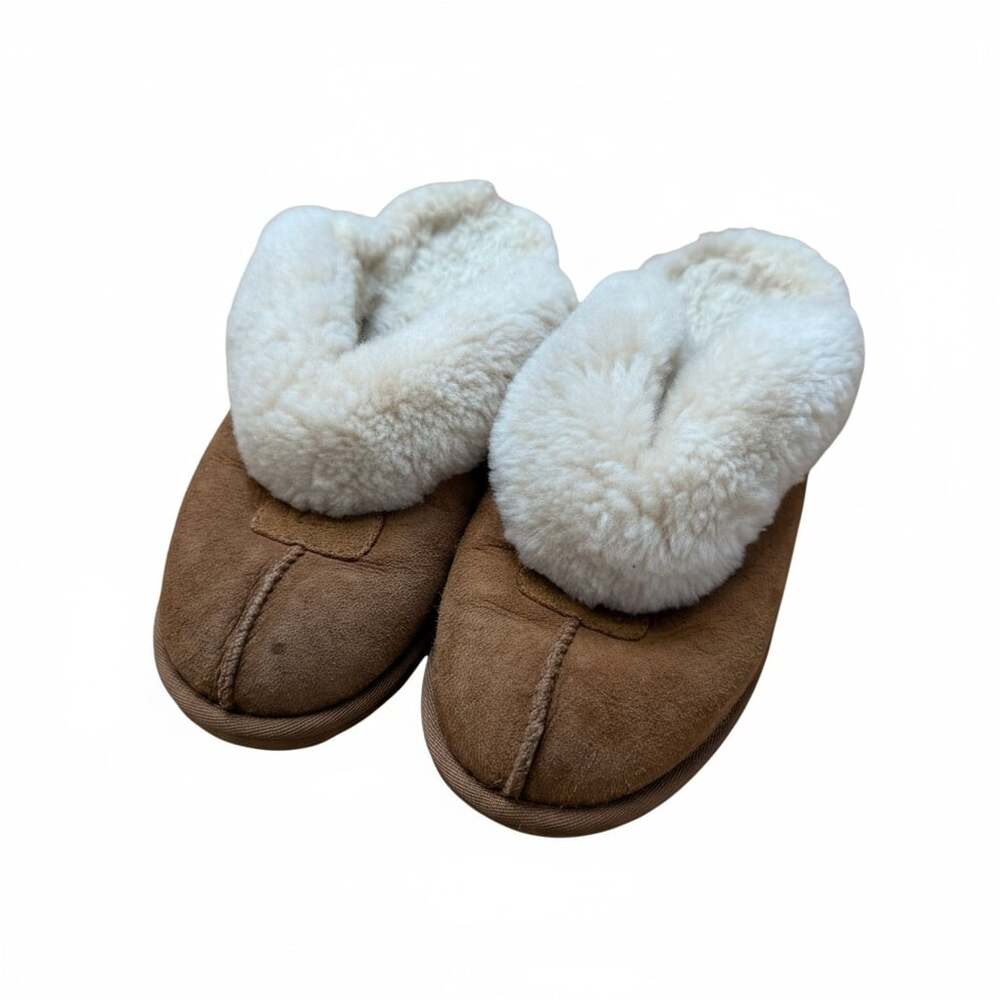 UGG Australia Women's Coquette Chestnut Suede Shearling Slipper
